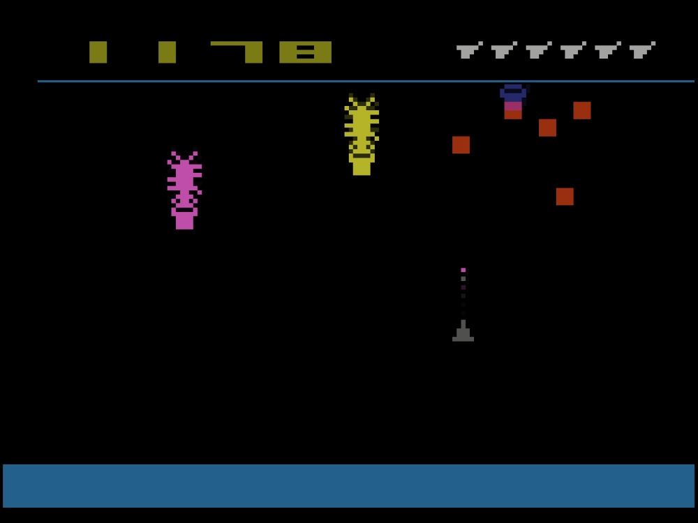 Gameplay of Cosmic Swarm for Atari 2600